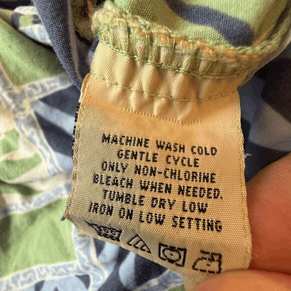 Cooke Street Mens Aloha Short Sleeve Button Up Hawaiian Shirt Blue Green Size XL - Picture 4 of 8